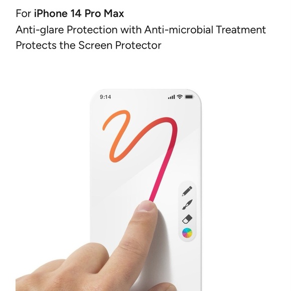 ZAGG iPhone 14 Pro Max (glass elite anti-glare screen protector) NWT - Picture 5 of 11